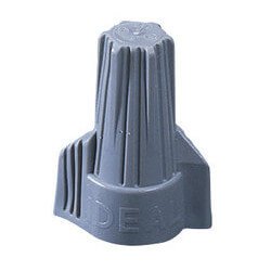 Grey Twist-On Winged Wire Connecters - 50 or 250 Pack - Sonic Electric