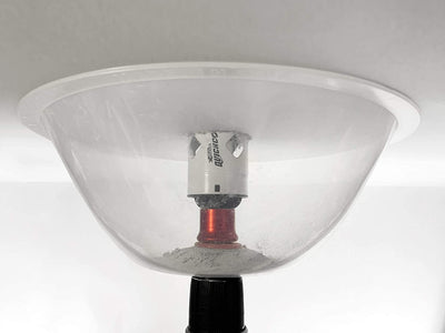 Hole Saw Dust Bowl - Dust Bowl for Hole Saw, for Installing Recessed Lights and Works with All Hole Saws - Sonic Electric