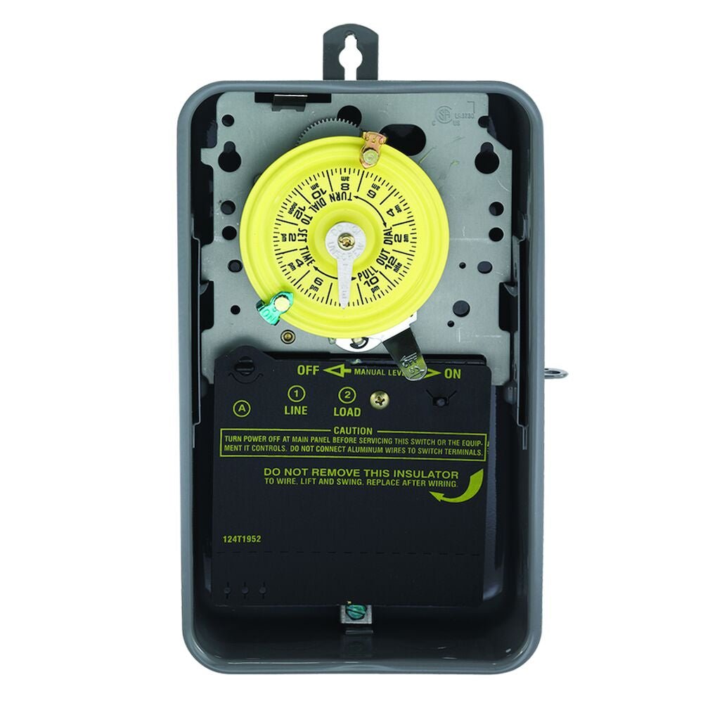 Intermatic 24-Hour Mechanical Time Switch, 120 VAC, 60Hz, SPST, Indoor/Outdoor Metal Enclosure, 1 Hour Interval - Sonic Electric