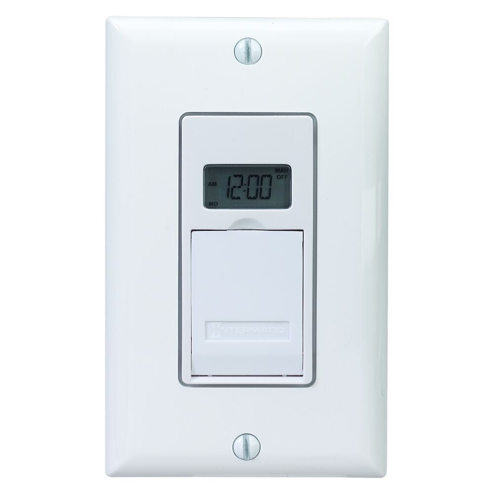Intermatic EJ600 7-Day Standard Programmable Timer, 120 VAC, 12A, White - Sonic Electric