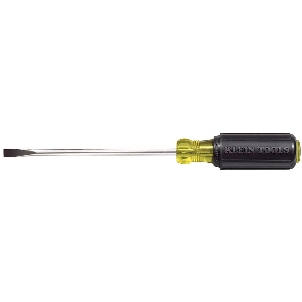 Klein 605-6 1/4-Inch Cabinet Tip Screwdriver, Heavy Duty, 6-Inch - Sonic Electric