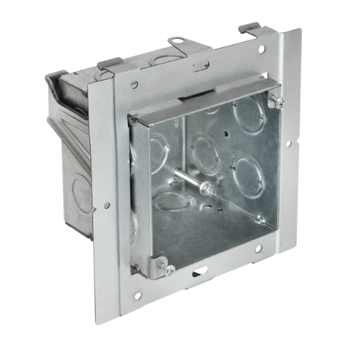 Orbit 3-1/2" Deep, 4" Welded Square Box with Built-in Adapter - Universal Mounting Internal Adjustment Boxes - Sonic Electric