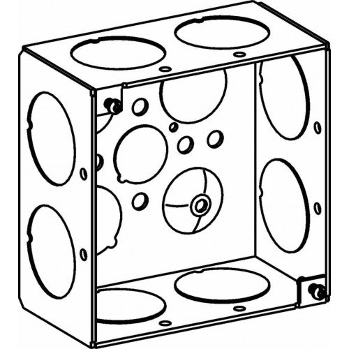 Orbit 4SDB-100- 2-1/8” Deep, 4” Square (4S) Deep Box Welded with 1" KO - Sonic Electric