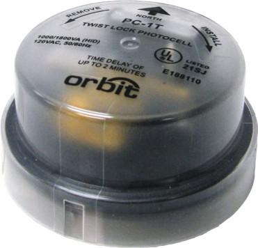 Orbit PC-1T Twist Lock Photcell - 1800 Watt Photoelectric Control - Sonic Electric