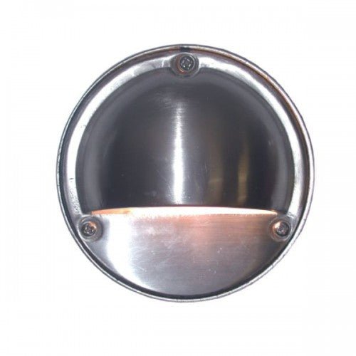 Orbit SS7011 Stainless Steel Coated Cast Brass 4" Surface Moon Wall/Step Light - Sonic Electric