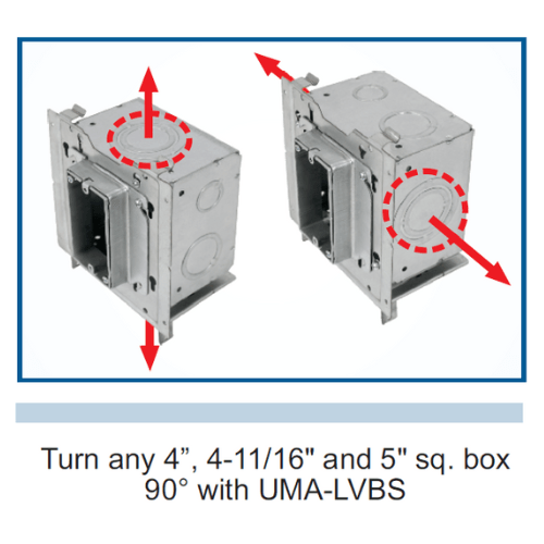 Orbit Rotation Adapter Kit Orbit UMA-LVBS Universal Mounting Adapter with Snap-off Back Support