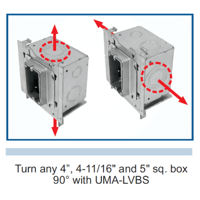 Orbit UMA-LVBS Universal Mounting Adapter with Snap-off Back Support (25 Pack) - Sonic Electric