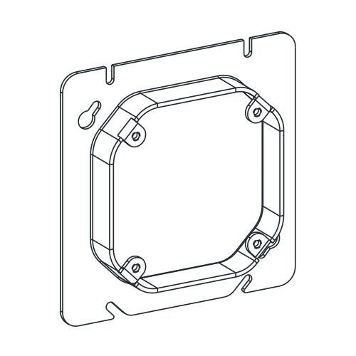 Orbit Universal 4” & 4-11/16” to 4O Covers Square to Octagon Fixture Ring - Multiple Sizes - Sonic Electric