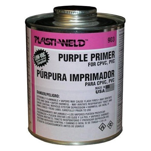 Purple PVC Primer for PVC Pipe & Fittings - Sonic Electric