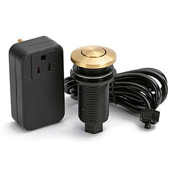 Residential Push Down Air Switch for Garbage Disposal - Multiple Finishes - Sonic Electric