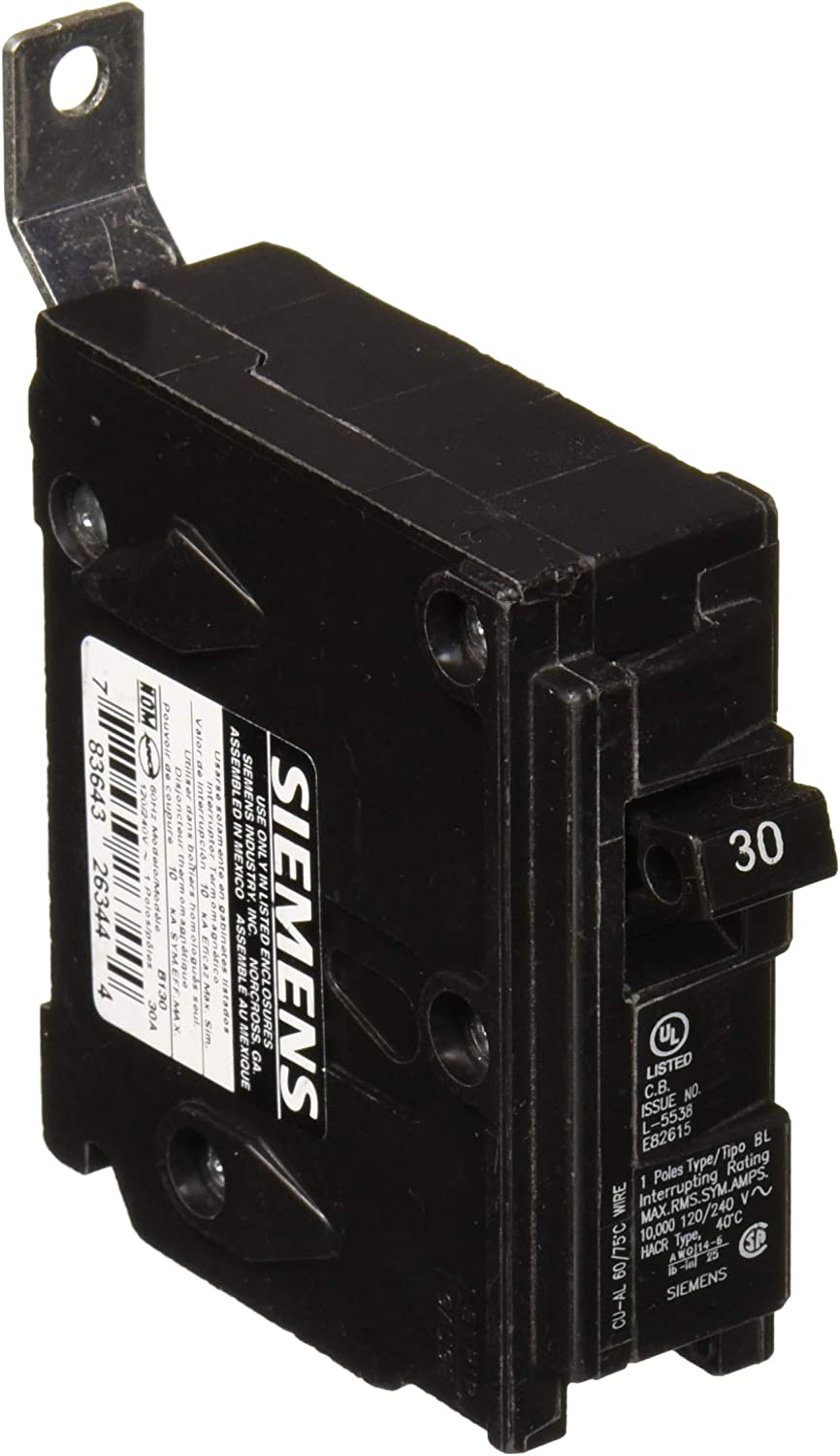 Siemens B130 30-Amp 1-Pole 120V 10KAIC Bolt-in Circuit Breaker - Sonic Electric