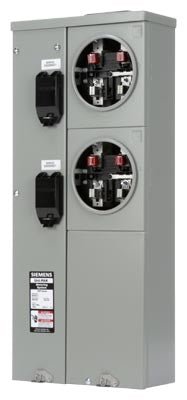 Siemens WEP2211 Uni-Pak 2-Gang 125 Amp Tenant Main Breaker Meter Socket - Sonic Electric