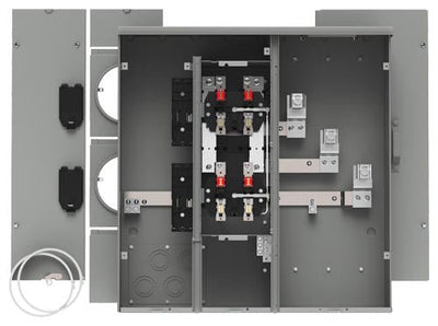 Siemens WEP4212 400-Amp 2-Gang 1-Phase Ring Type Cover, EUSERC Certified - Sonic Electric