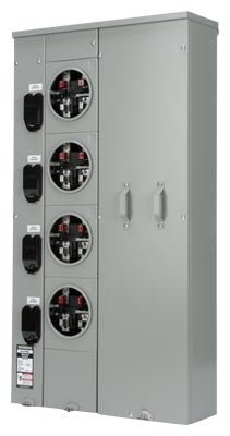 Siemens WEP4411 400-Amp 4-Gang 1-Phase Ring Type Cover, EUSERC Certified - Sonic Electric