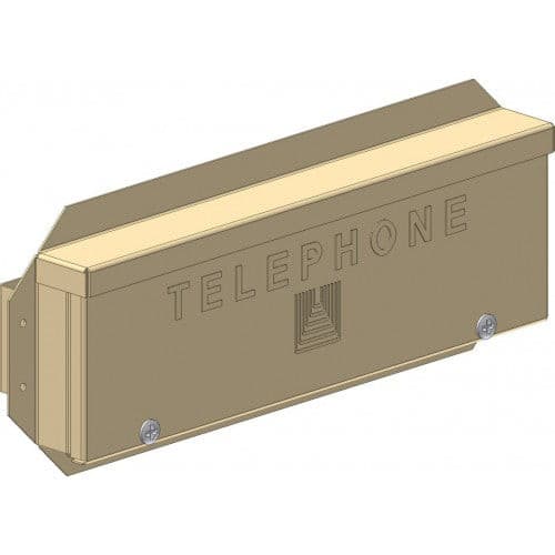 Single Residence Service Enclosure With Embossed- "Telephone" Text - Sonic Electric