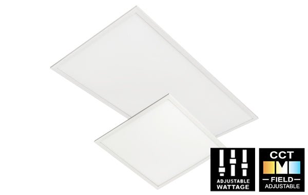 Slim High Lumen LED Panel Back-Lit - Field CCT and Wattage Adjustable - 2x2 or 2x4 - Sonic Electric