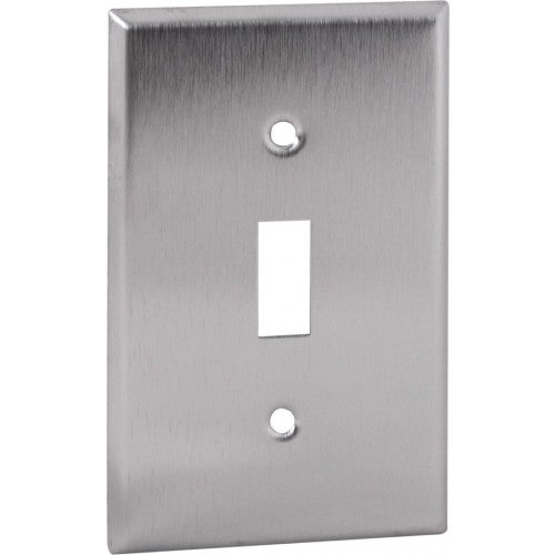 Toggle Switch Stainless Steel Wall Plate- Multiple Sizes - Sonic Electric