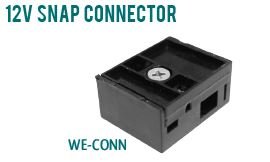 Westgate 12V Black Snap Connector (5 Pack) - Sonic Electric