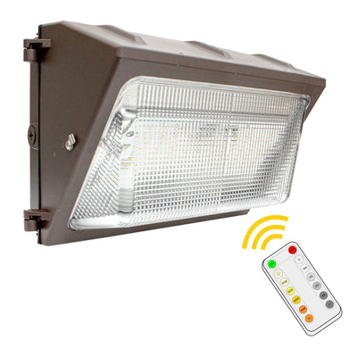 Westgate 3000K-5700K 80W Max. Non-Cutoff LED Wall Pack with Remote Control - Bronze