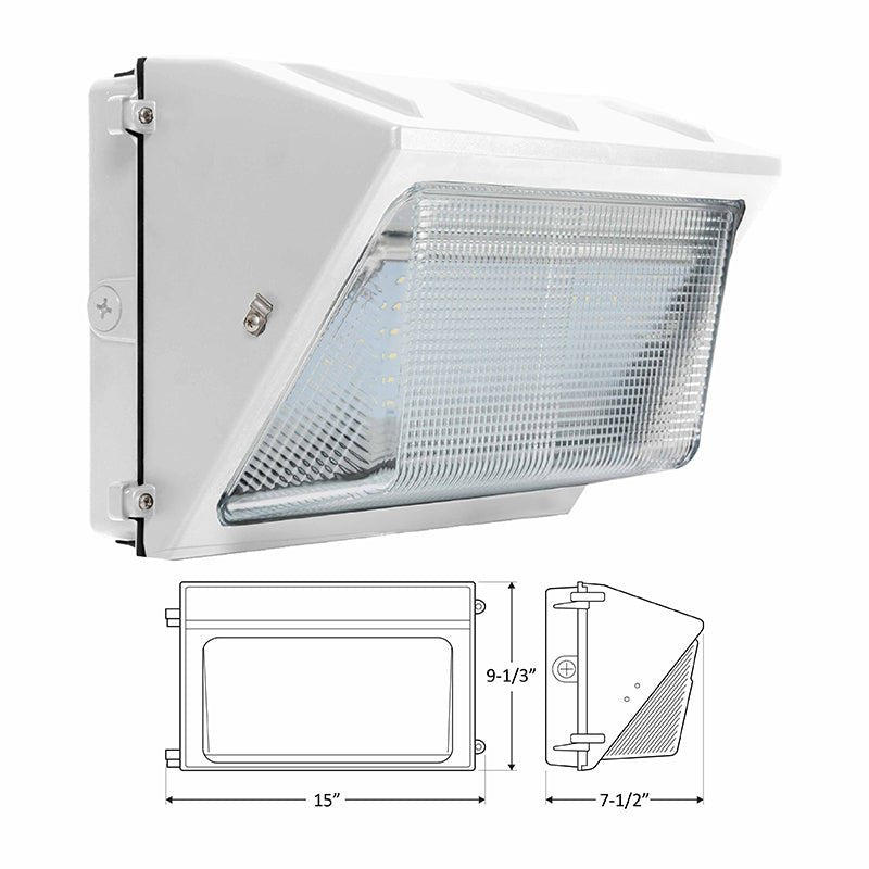 Westgate 3000K-5700K 80W Max. Non-Cutoff LED Wall Pack with Remote Control - White - Sonic Electric