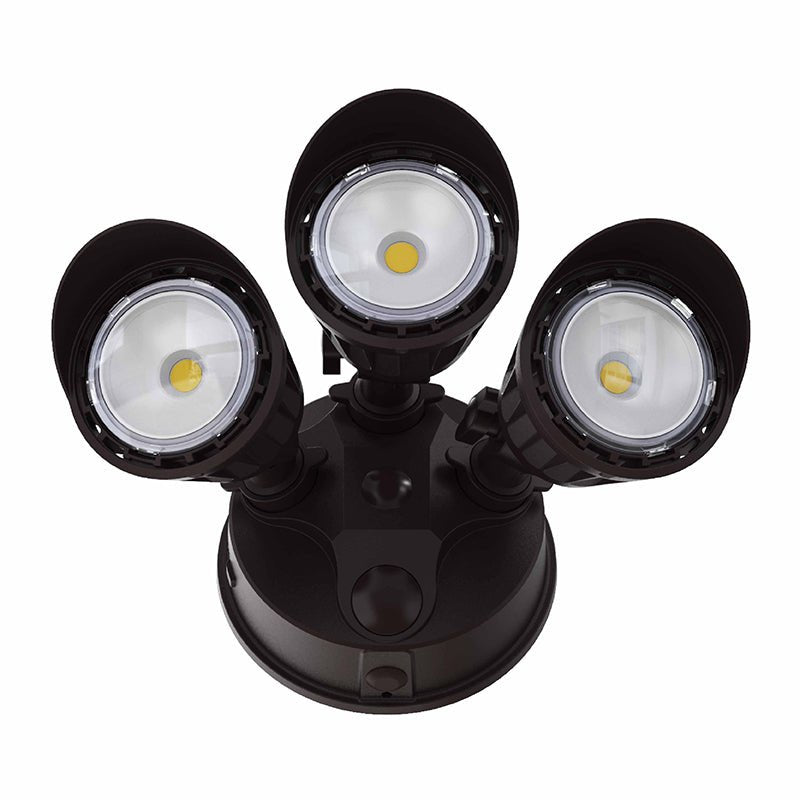 Westgate 30W Multi-Color 3-Head Dimmable LED Security Light - Sonic Electric