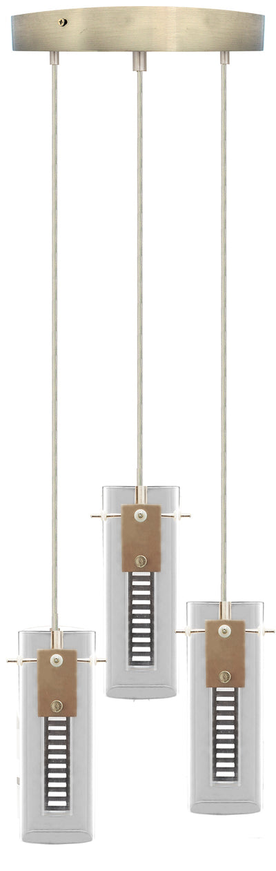 Westgate 36W Integrated Triple LED Hologram Pendant Light With Round Canopy