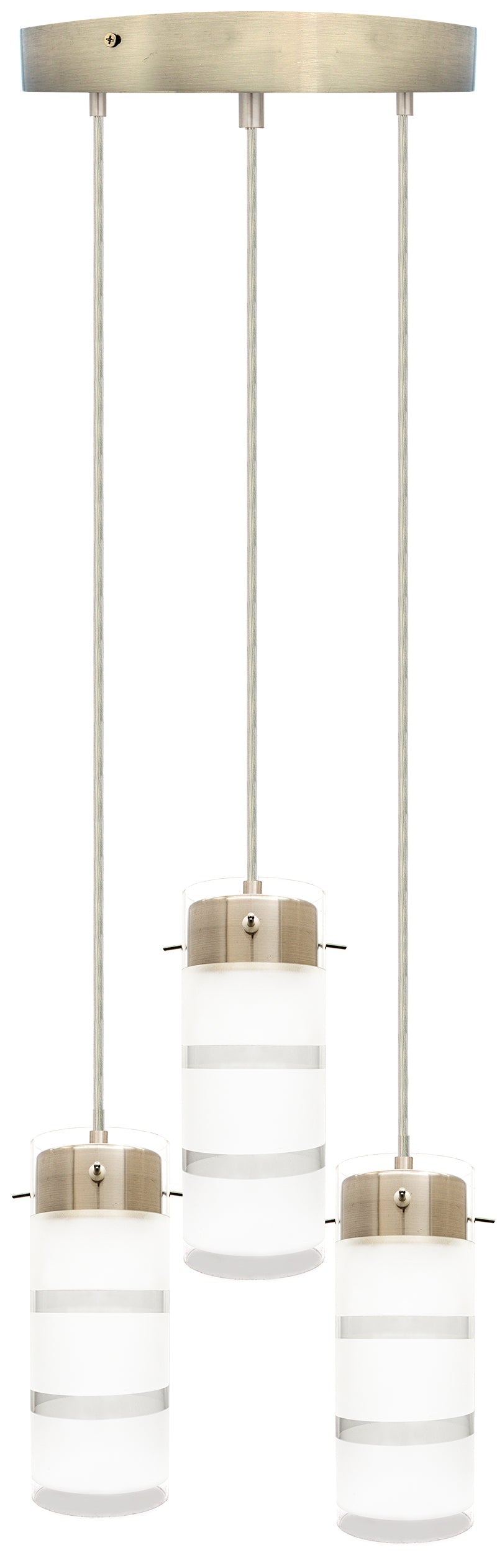 Westgate 36W Triple Integrated LED Pendant Lights With Round Canopy - Sonic Electric