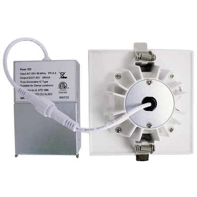 Westgate 4" LED Snap-In Recessed Lights, 15W 5CCT Trim - Sonic Electric