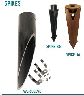 Westgate 4,8.5,10" PVC Spikes - Sonic Electric