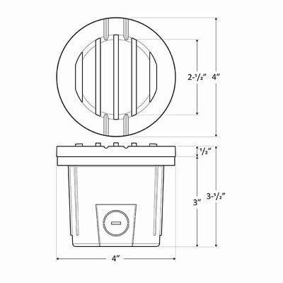 Westgate 6W Grilled Integrated Aluminum LED Well Light - Sonic Electric