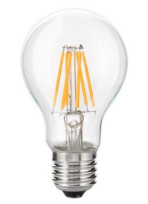 Westgate LED A19 Filament Light Bulb - 7W, Dimmable, Clear Glass, Warm/Natural White - Sonic Electric