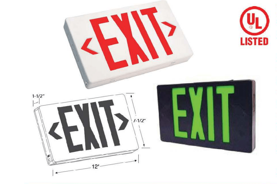 Westgate XT-RCGB-EM LED Exit Sign With Remote Capability 120~277V - Sonic Electric