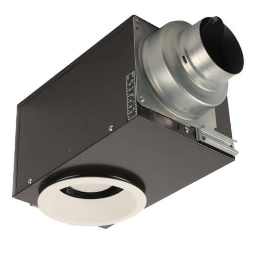 Whisper Recessed LED FV-08VRE2 Ventilation Fan-Light, 0.8/1.0 Sone (80/66 CFM) - Sonic Electric